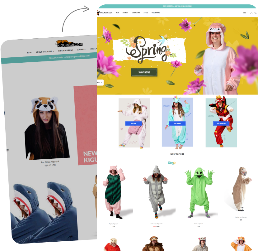 Kigurumi eCommerce Experience