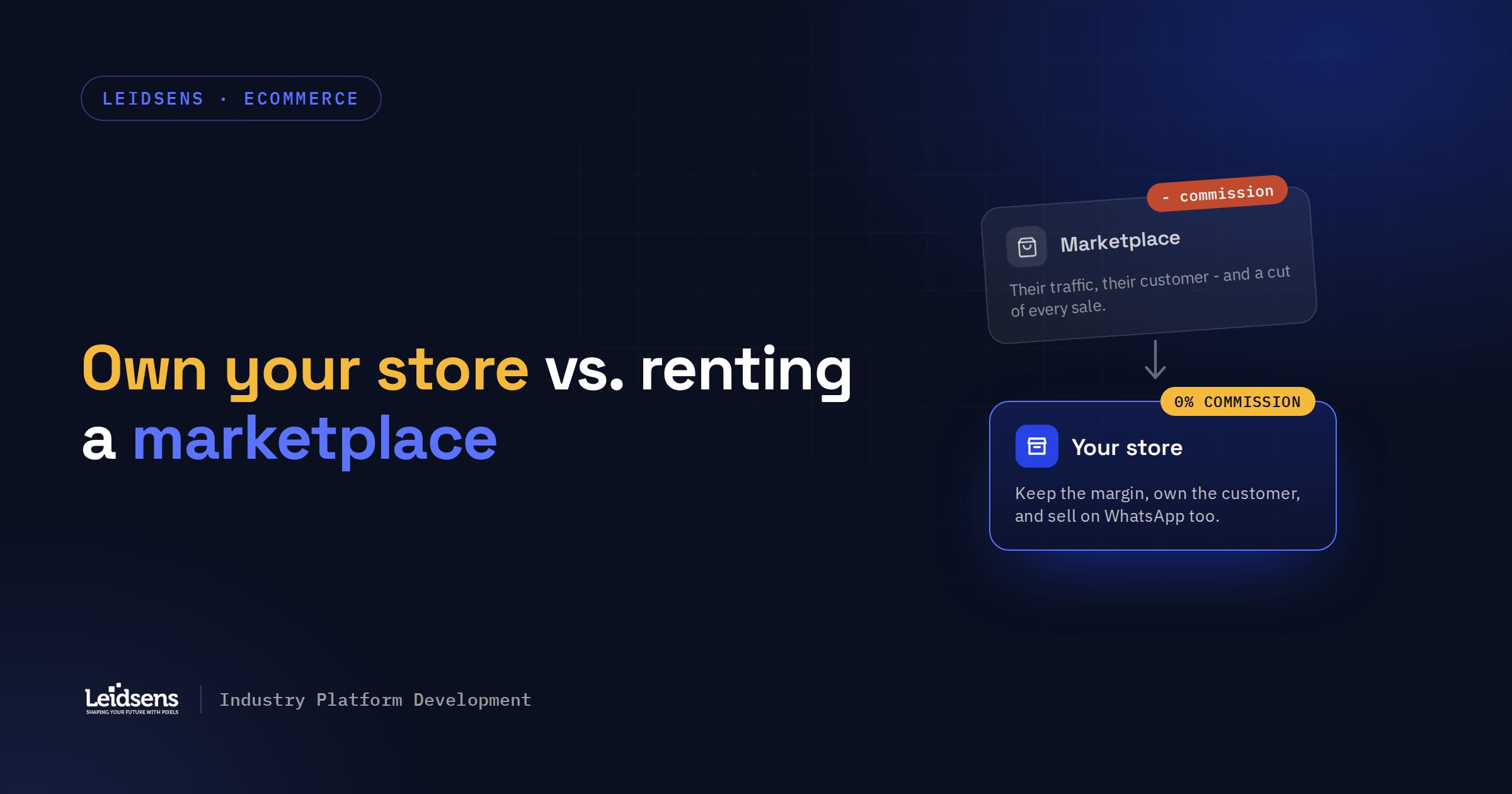 Own your store vs renting a marketplace