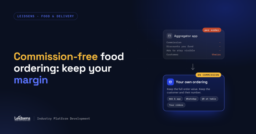 Commission-free food ordering: how restaurants keep their margin