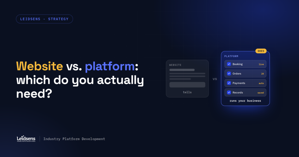 Website vs. platform: what’s the difference, and which do you need?